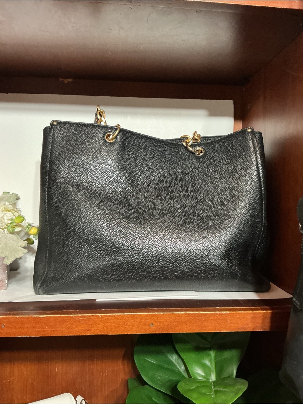 Tory Burch Satchel Black Pebble Leather - Picture 4 of 7